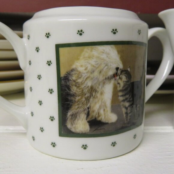 Vandor Lowell Herrero Cat & Dog Sugar Bowl & Creamer Vintage (DF91) - Picture 4 of 7